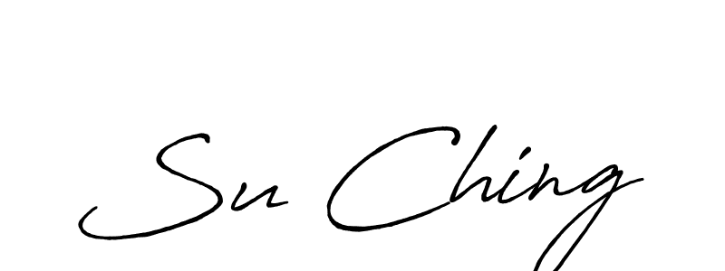 Create a beautiful signature design for name Su Ching. With this signature (Antro_Vectra_Bolder) fonts, you can make a handwritten signature for free. Su Ching signature style 7 images and pictures png