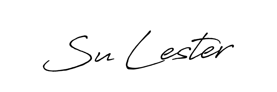 Su Lester stylish signature style. Best Handwritten Sign (Antro_Vectra_Bolder) for my name. Handwritten Signature Collection Ideas for my name Su Lester. Su Lester signature style 7 images and pictures png