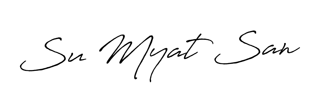 Once you've used our free online signature maker to create your best signature Antro_Vectra_Bolder style, it's time to enjoy all of the benefits that Su Myat San name signing documents. Su Myat San signature style 7 images and pictures png