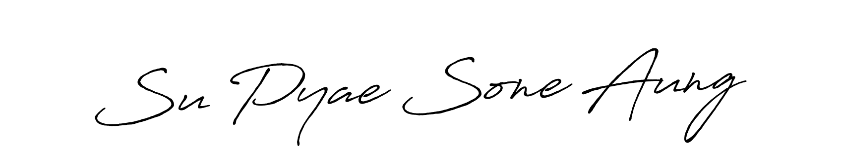 Also we have Su Pyae Sone Aung name is the best signature style. Create professional handwritten signature collection using Antro_Vectra_Bolder autograph style. Su Pyae Sone Aung signature style 7 images and pictures png