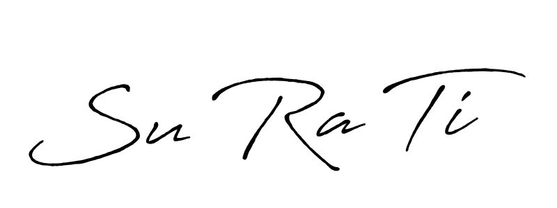 Create a beautiful signature design for name Su Ra Ti. With this signature (Antro_Vectra_Bolder) fonts, you can make a handwritten signature for free. Su Ra Ti signature style 7 images and pictures png