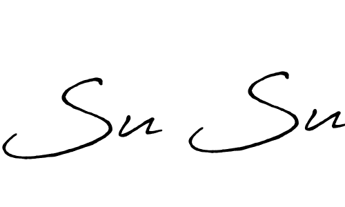 How to make Su Su name signature. Use Antro_Vectra_Bolder style for creating short signs online. This is the latest handwritten sign. Su Su signature style 7 images and pictures png