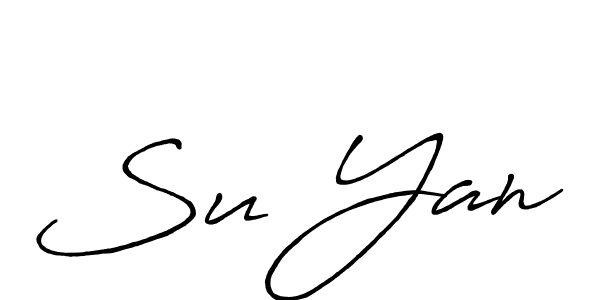 Su Yan stylish signature style. Best Handwritten Sign (Antro_Vectra_Bolder) for my name. Handwritten Signature Collection Ideas for my name Su Yan. Su Yan signature style 7 images and pictures png