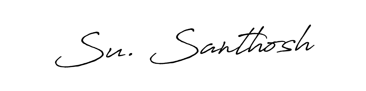 Make a beautiful signature design for name Su. Santhosh. Use this online signature maker to create a handwritten signature for free. Su. Santhosh signature style 7 images and pictures png