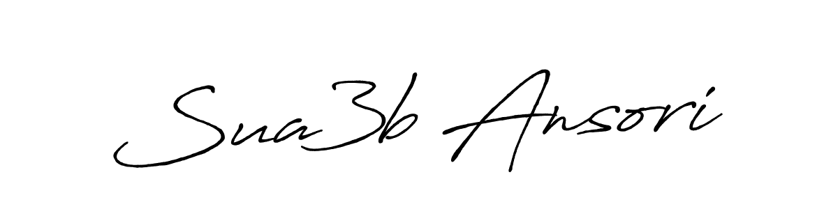 Make a beautiful signature design for name Sua3b Ansori. Use this online signature maker to create a handwritten signature for free. Sua3b Ansori signature style 7 images and pictures png
