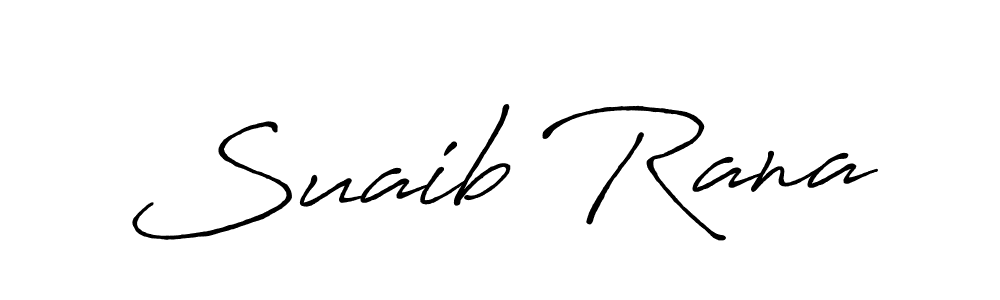 Suaib Rana stylish signature style. Best Handwritten Sign (Antro_Vectra_Bolder) for my name. Handwritten Signature Collection Ideas for my name Suaib Rana. Suaib Rana signature style 7 images and pictures png