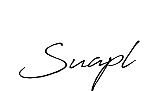Design your own signature with our free online signature maker. With this signature software, you can create a handwritten (Antro_Vectra_Bolder) signature for name Suapl. Suapl signature style 7 images and pictures png