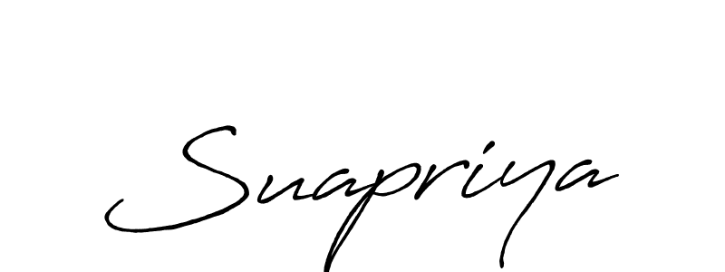 Make a short Suapriya signature style. Manage your documents anywhere anytime using Antro_Vectra_Bolder. Create and add eSignatures, submit forms, share and send files easily. Suapriya signature style 7 images and pictures png