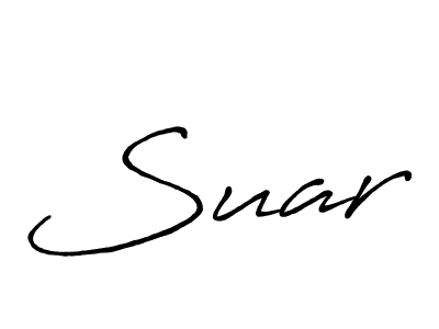 Design your own signature with our free online signature maker. With this signature software, you can create a handwritten (Antro_Vectra_Bolder) signature for name Suar. Suar signature style 7 images and pictures png