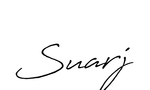 if you are searching for the best signature style for your name Suarj. so please give up your signature search. here we have designed multiple signature styles  using Antro_Vectra_Bolder. Suarj signature style 7 images and pictures png