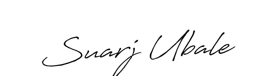 Design your own signature with our free online signature maker. With this signature software, you can create a handwritten (Antro_Vectra_Bolder) signature for name Suarj Ubale. Suarj Ubale signature style 7 images and pictures png