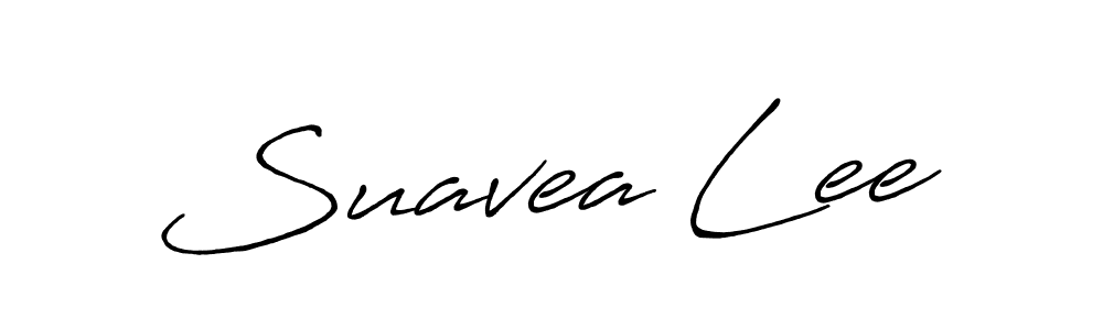 Make a beautiful signature design for name Suavea Lee. Use this online signature maker to create a handwritten signature for free. Suavea Lee signature style 7 images and pictures png