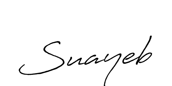 It looks lik you need a new signature style for name Suayeb. Design unique handwritten (Antro_Vectra_Bolder) signature with our free signature maker in just a few clicks. Suayeb signature style 7 images and pictures png