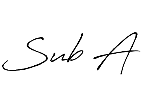 The best way (Antro_Vectra_Bolder) to make a short signature is to pick only two or three words in your name. The name Sub A include a total of six letters. For converting this name. Sub A signature style 7 images and pictures png