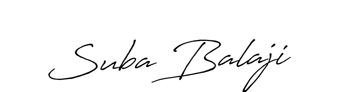 Design your own signature with our free online signature maker. With this signature software, you can create a handwritten (Antro_Vectra_Bolder) signature for name Suba Balaji. Suba Balaji signature style 7 images and pictures png