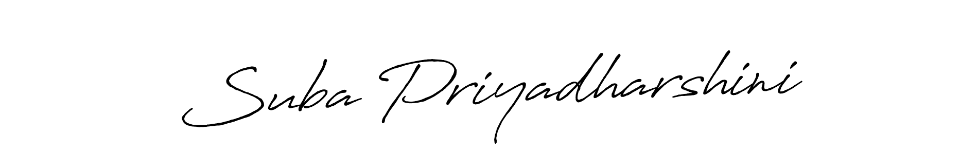 Design your own signature with our free online signature maker. With this signature software, you can create a handwritten (Antro_Vectra_Bolder) signature for name Suba Priyadharshini. Suba Priyadharshini signature style 7 images and pictures png