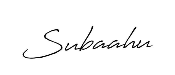 Similarly Antro_Vectra_Bolder is the best handwritten signature design. Signature creator online .You can use it as an online autograph creator for name Subaahu. Subaahu signature style 7 images and pictures png