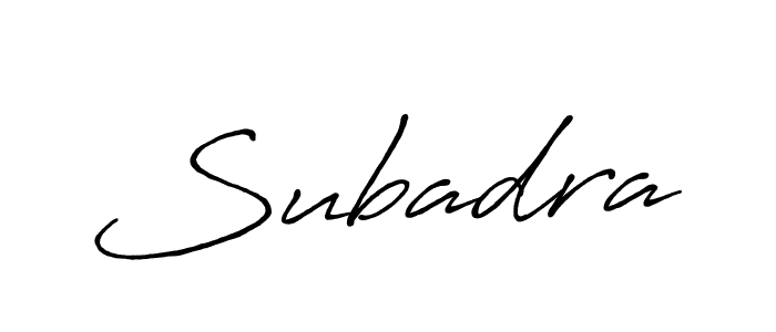 Make a beautiful signature design for name Subadra. Use this online signature maker to create a handwritten signature for free. Subadra signature style 7 images and pictures png