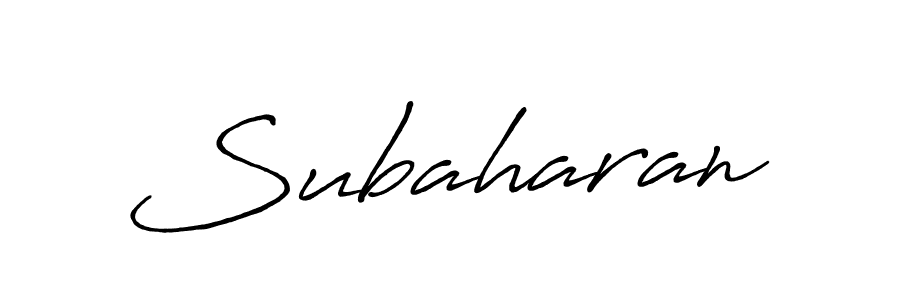Subaharan stylish signature style. Best Handwritten Sign (Antro_Vectra_Bolder) for my name. Handwritten Signature Collection Ideas for my name Subaharan. Subaharan signature style 7 images and pictures png