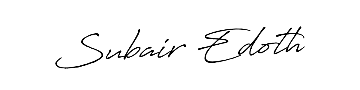 if you are searching for the best signature style for your name Subair Edoth. so please give up your signature search. here we have designed multiple signature styles  using Antro_Vectra_Bolder. Subair Edoth signature style 7 images and pictures png