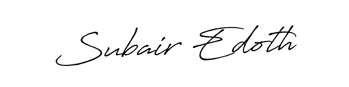 if you are searching for the best signature style for your name Subair Edoth. so please give up your signature search. here we have designed multiple signature styles  using Antro_Vectra_Bolder. Subair Edoth signature style 7 images and pictures png