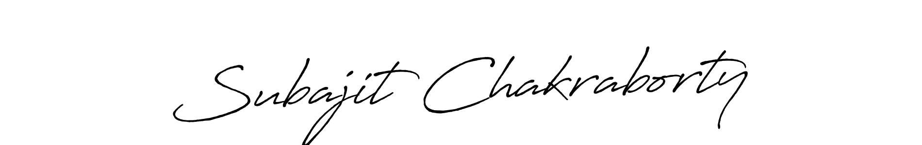 How to make Subajit Chakraborty signature? Antro_Vectra_Bolder is a professional autograph style. Create handwritten signature for Subajit Chakraborty name. Subajit Chakraborty signature style 7 images and pictures png