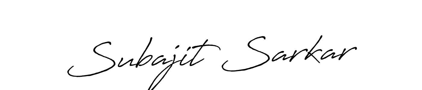 How to make Subajit Sarkar name signature. Use Antro_Vectra_Bolder style for creating short signs online. This is the latest handwritten sign. Subajit Sarkar signature style 7 images and pictures png