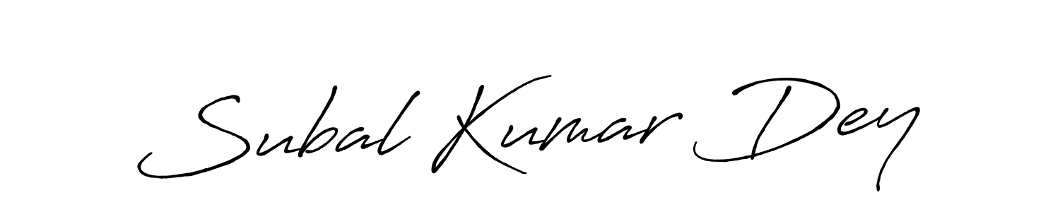 Design your own signature with our free online signature maker. With this signature software, you can create a handwritten (Antro_Vectra_Bolder) signature for name Subal Kumar Dey. Subal Kumar Dey signature style 7 images and pictures png