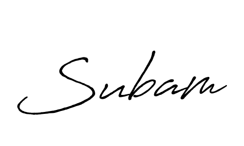 Best and Professional Signature Style for Subam. Antro_Vectra_Bolder Best Signature Style Collection. Subam signature style 7 images and pictures png