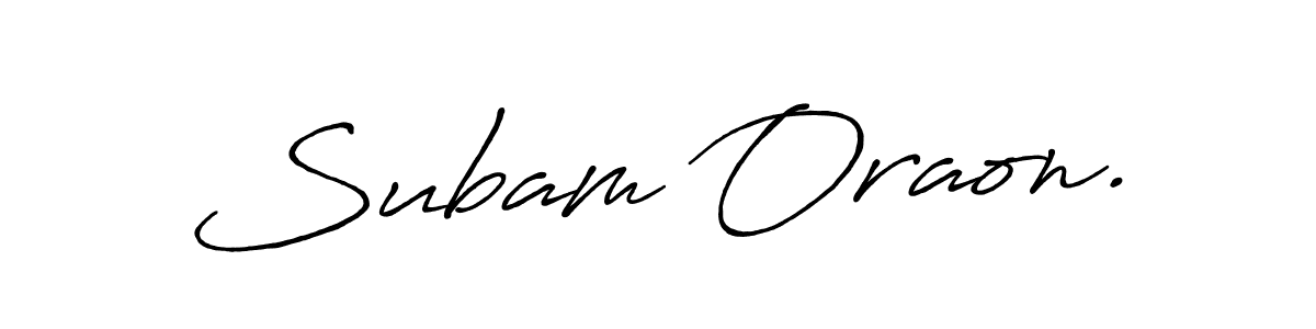 Use a signature maker to create a handwritten signature online. With this signature software, you can design (Antro_Vectra_Bolder) your own signature for name Subam Oraon.. Subam Oraon. signature style 7 images and pictures png