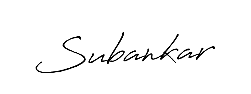 Make a beautiful signature design for name Subankar. With this signature (Antro_Vectra_Bolder) style, you can create a handwritten signature for free. Subankar signature style 7 images and pictures png