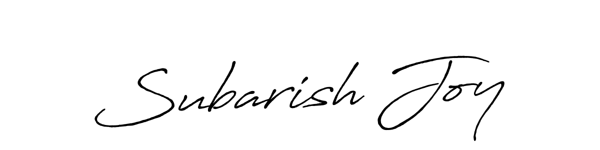 Design your own signature with our free online signature maker. With this signature software, you can create a handwritten (Antro_Vectra_Bolder) signature for name Subarish Joy. Subarish Joy signature style 7 images and pictures png