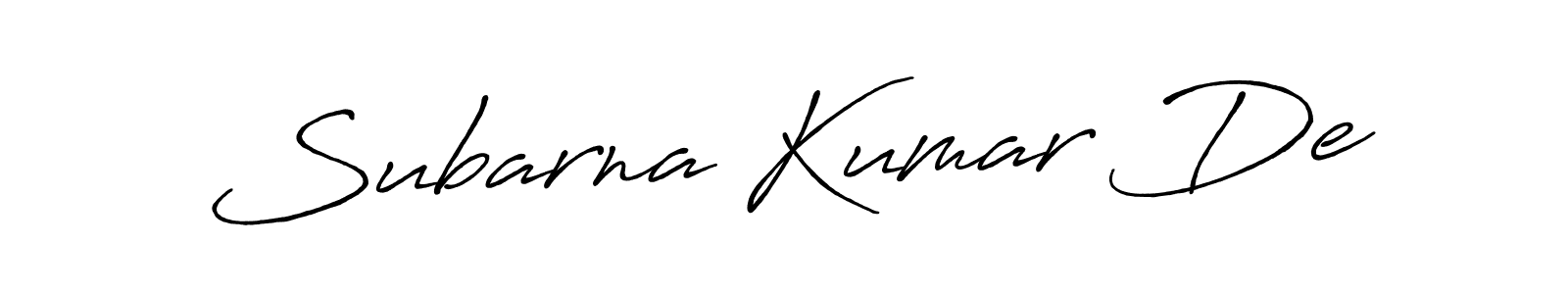 Make a short Subarna Kumar De signature style. Manage your documents anywhere anytime using Antro_Vectra_Bolder. Create and add eSignatures, submit forms, share and send files easily. Subarna Kumar De signature style 7 images and pictures png