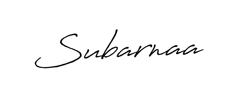 Subarnaa stylish signature style. Best Handwritten Sign (Antro_Vectra_Bolder) for my name. Handwritten Signature Collection Ideas for my name Subarnaa. Subarnaa signature style 7 images and pictures png