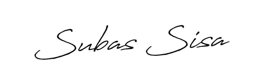 How to make Subas Sisa signature? Antro_Vectra_Bolder is a professional autograph style. Create handwritten signature for Subas Sisa name. Subas Sisa signature style 7 images and pictures png