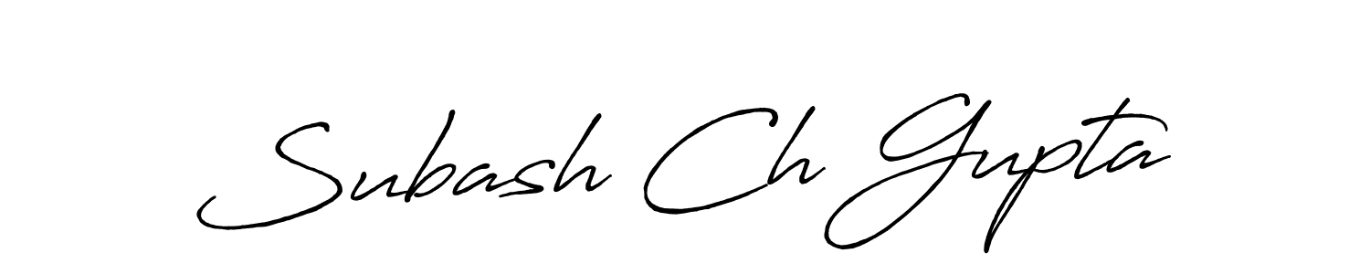 How to make Subash Ch Gupta signature? Antro_Vectra_Bolder is a professional autograph style. Create handwritten signature for Subash Ch Gupta name. Subash Ch Gupta signature style 7 images and pictures png