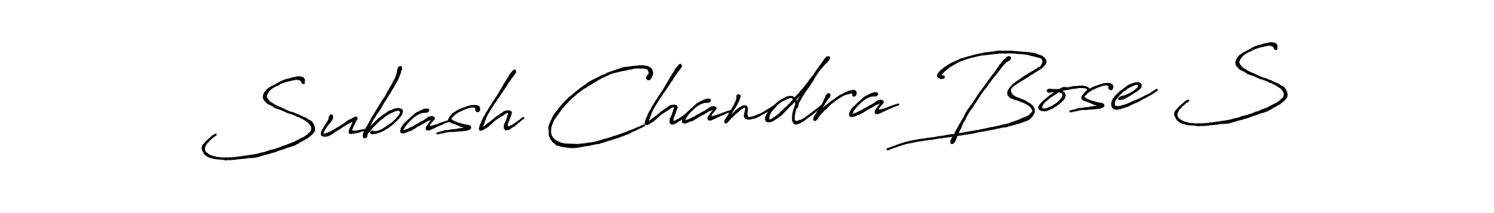 It looks lik you need a new signature style for name Subash Chandra Bose S. Design unique handwritten (Antro_Vectra_Bolder) signature with our free signature maker in just a few clicks. Subash Chandra Bose S signature style 7 images and pictures png