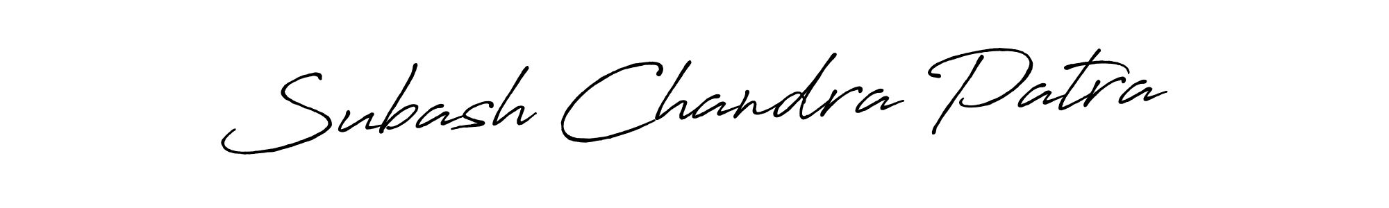 How to make Subash Chandra Patra name signature. Use Antro_Vectra_Bolder style for creating short signs online. This is the latest handwritten sign. Subash Chandra Patra signature style 7 images and pictures png