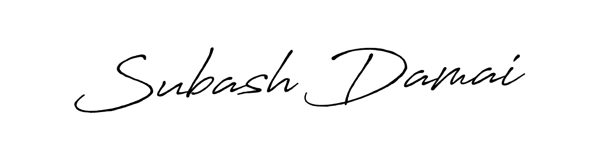 The best way (Antro_Vectra_Bolder) to make a short signature is to pick only two or three words in your name. The name Subash Damai include a total of six letters. For converting this name. Subash Damai signature style 7 images and pictures png
