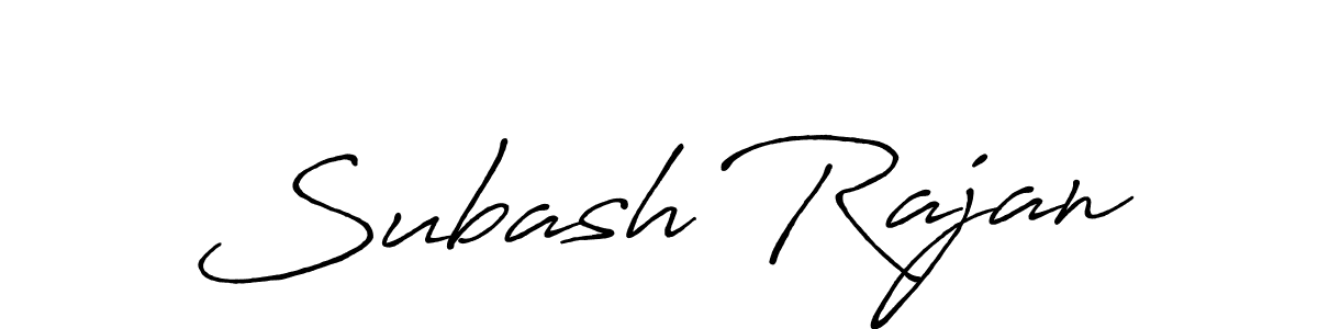 Also we have Subash Rajan name is the best signature style. Create professional handwritten signature collection using Antro_Vectra_Bolder autograph style. Subash Rajan signature style 7 images and pictures png