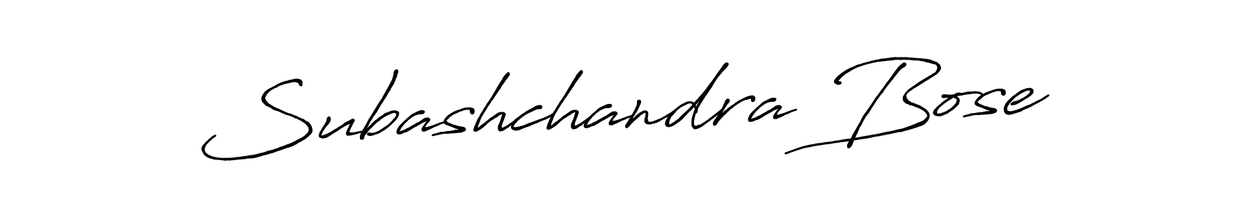 Create a beautiful signature design for name Subashchandra Bose. With this signature (Antro_Vectra_Bolder) fonts, you can make a handwritten signature for free. Subashchandra Bose signature style 7 images and pictures png