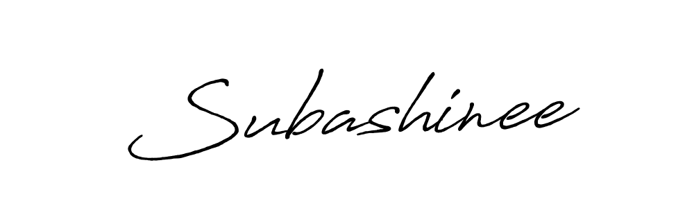 Design your own signature with our free online signature maker. With this signature software, you can create a handwritten (Antro_Vectra_Bolder) signature for name Subashinee. Subashinee signature style 7 images and pictures png