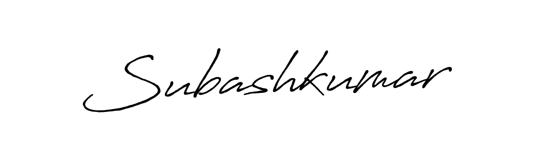 Create a beautiful signature design for name Subashkumar. With this signature (Antro_Vectra_Bolder) fonts, you can make a handwritten signature for free. Subashkumar signature style 7 images and pictures png