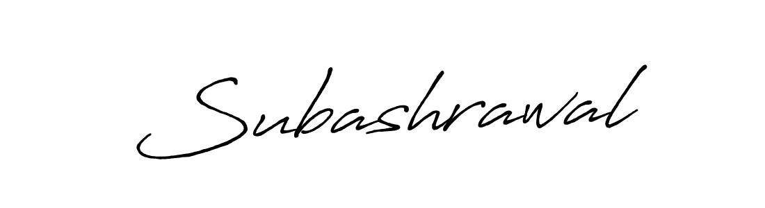 Create a beautiful signature design for name Subashrawal. With this signature (Antro_Vectra_Bolder) fonts, you can make a handwritten signature for free. Subashrawal signature style 7 images and pictures png