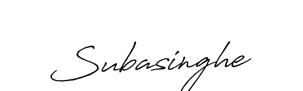 Design your own signature with our free online signature maker. With this signature software, you can create a handwritten (Antro_Vectra_Bolder) signature for name Subasinghe. Subasinghe signature style 7 images and pictures png