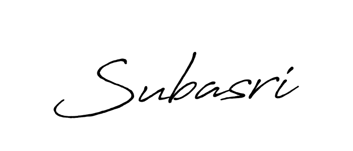You should practise on your own different ways (Antro_Vectra_Bolder) to write your name (Subasri) in signature. don't let someone else do it for you. Subasri signature style 7 images and pictures png