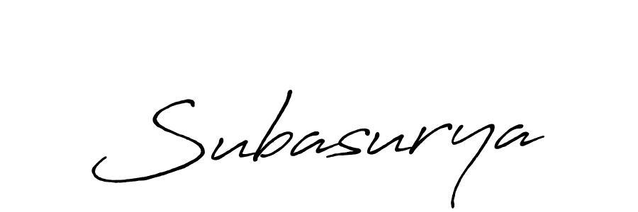 Design your own signature with our free online signature maker. With this signature software, you can create a handwritten (Antro_Vectra_Bolder) signature for name Subasurya. Subasurya signature style 7 images and pictures png