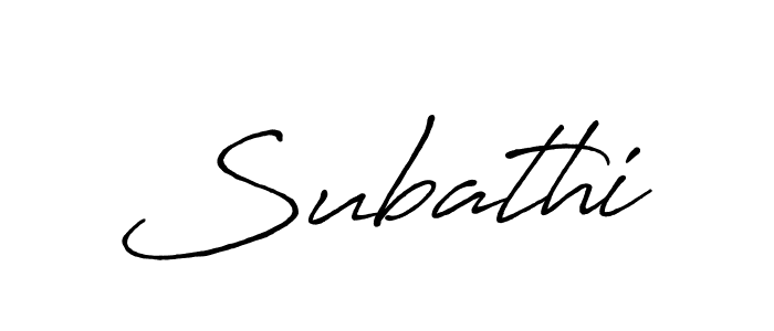 Make a beautiful signature design for name Subathi. With this signature (Antro_Vectra_Bolder) style, you can create a handwritten signature for free. Subathi signature style 7 images and pictures png