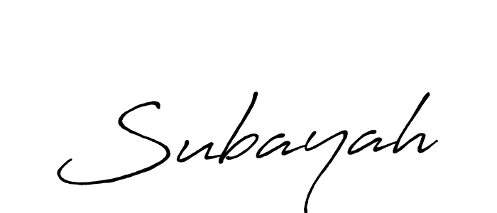 Subayah stylish signature style. Best Handwritten Sign (Antro_Vectra_Bolder) for my name. Handwritten Signature Collection Ideas for my name Subayah. Subayah signature style 7 images and pictures png