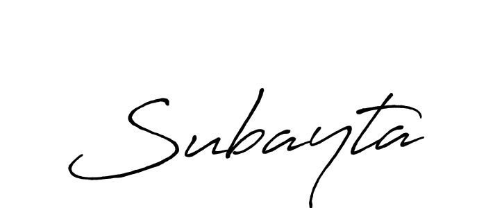 How to make Subayta name signature. Use Antro_Vectra_Bolder style for creating short signs online. This is the latest handwritten sign. Subayta signature style 7 images and pictures png